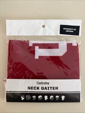 Captivating Team Spirit IU Indiana University Neck Gaiter Headband Cover NCAA